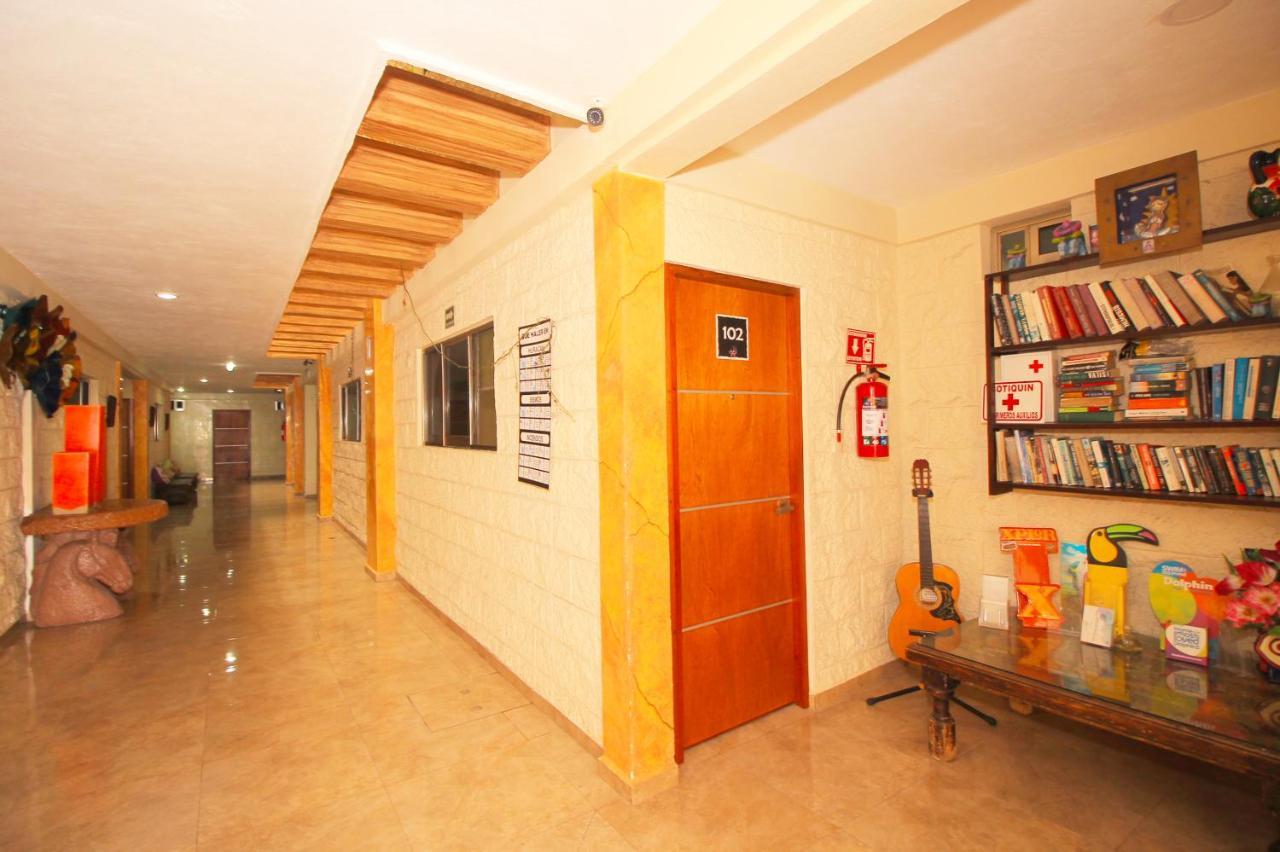 Papagayo Hotel Boutique Playa del Carmen Eksteriør bilde Library